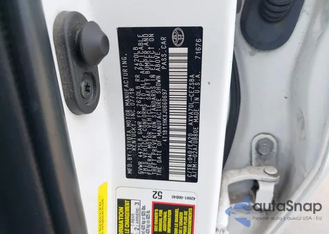 2018 Toyota Camry Se from USA, damaged, VIN 4T1B11HKXJU660697